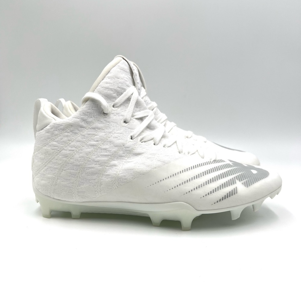 5.5 D 5.5 WIDE New‎ Balance Womens Burn X2 Mid Cut Lacrosse Shoes White Gray